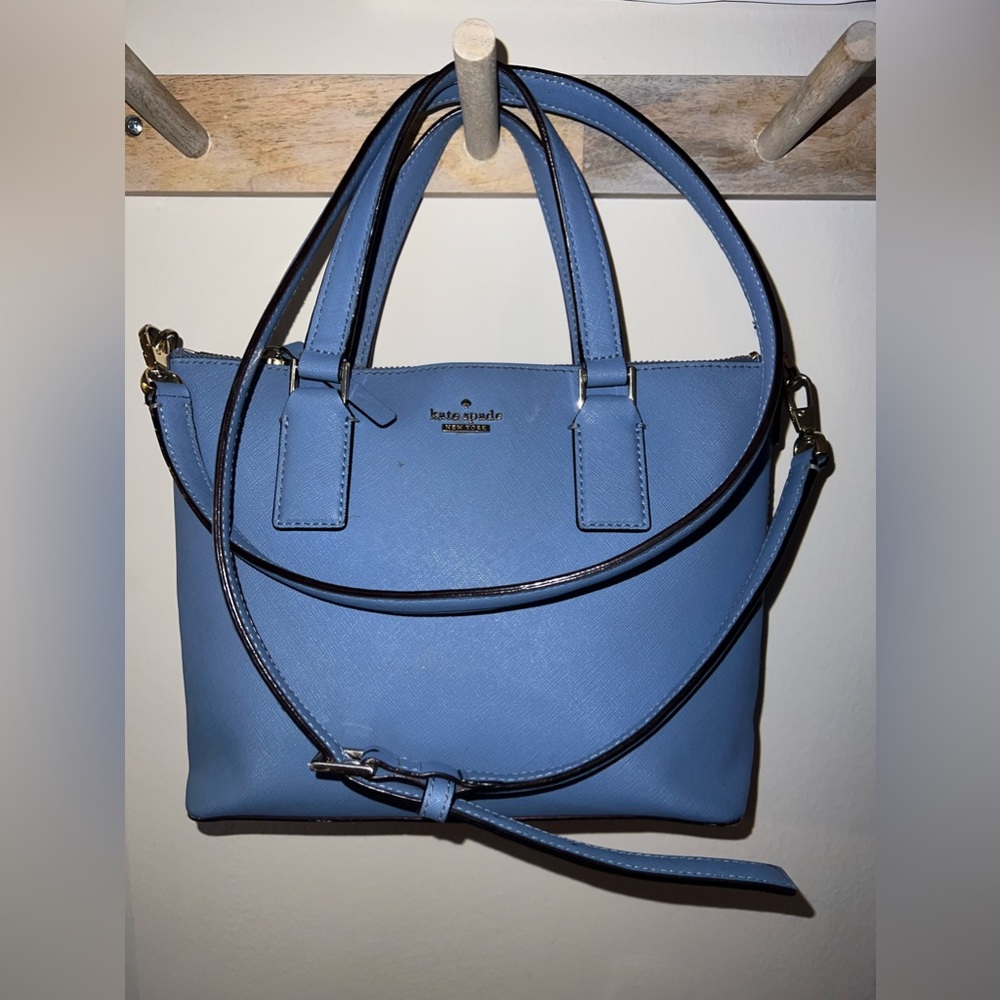 Kate Spade cross body bag in manta blue